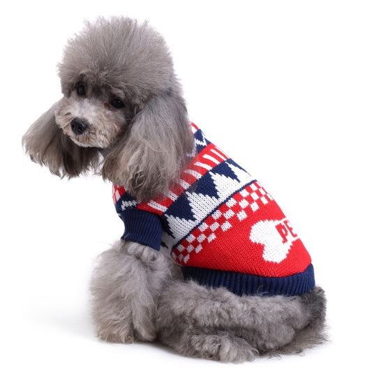 Christmas Warm Soft Pet Clothes Sweater Multiple Styles