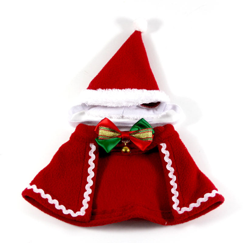 Christmas Pet Cape Hat Scarf Set